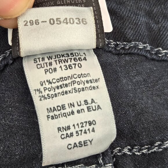 True Religion Women Jeans 32 Black Casey‎ Super Skinny Low Rise Studded Pockets - Picture 13 of 15